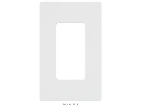 Lutron Claro Screwless Single Gang Wallplate - White