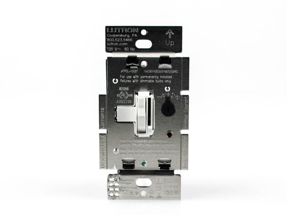 Lutron Diva 150W - 120V LED/CFL Slide Dimmer and Toggle On/Off 3-Way Switch