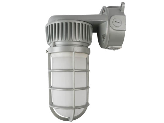 NaturaLED 20 Watt Wall Mount LED Vapor Tight Jelly Jar Fixture - 4000K