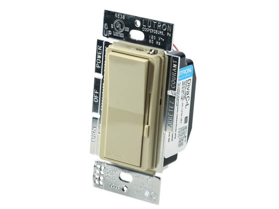 Lutron Diva 150W - 120V LED/CFL Slide Dimmer and Paddle On/Off 3-Way Switch