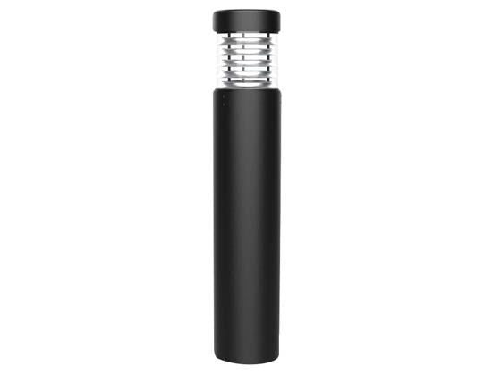 NaturaLED 100 Watt HID Equivalent - 9/13/18 Watt 4000K Flat Louver Reflector LED Bollard