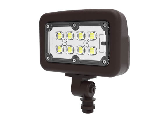 Halco 30 Watt LED Flood Light Fixture With 1/2" Threaded Knuckle - Color Selectable - 100 Watt HID Equivalent