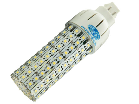 Olympia Lighting 42 Watt CFL Equivalent - 18 Watt 5500K G24 Base LED Corn Bulb - Ballast Bypass