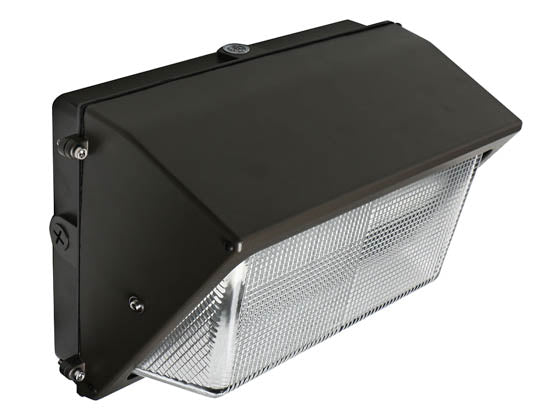 NaturaLED Dimmable 38 Watt Forward Throw LED Wallpack With Easy Connected Photocell - 4000K - 175-250 Watt HID Equivalent