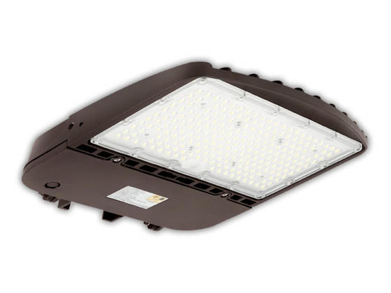 Energetic Lighting Dimmable 150 Watt Slim LED Area Fixture With Fixed Arm - 5000K - Type III - 320-400 Watt HID Equivalent