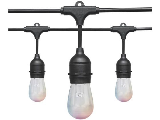 Satco Starfish 10 Watt 24 Foot 10 Light Outdoor LED String Light - Warm White and Color Changing