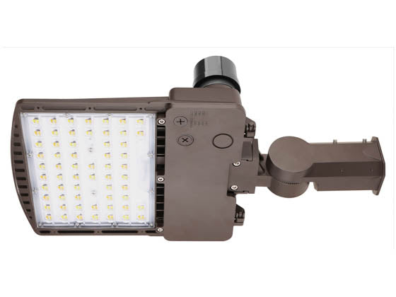 Dimmable LED Area Fixture With Slipfitter Mount & Photocell - Type III - Wattage Selectable (60W/90W/120W/140W) & Color Selectable (3000K/4000K/5000K) - 400 Watt Equivalent