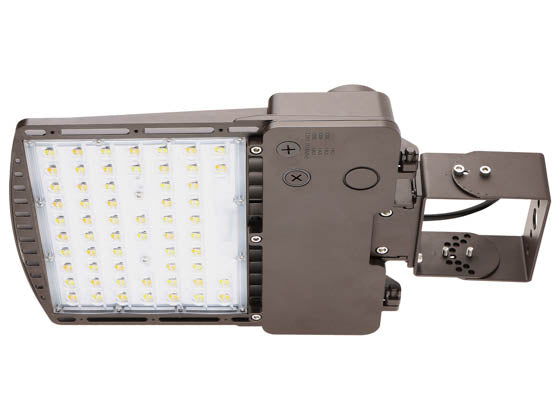 Dimmable LED Area Fixture With Yoke Mount - Type III - Wattage Selectable (60W/90W/120W/140W) & Color Selectable (3000K/4000K/5000K) - 400 Watt Equivalent