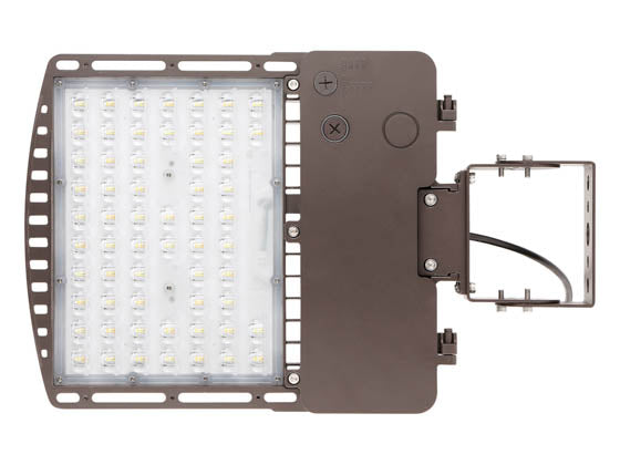 Dimmable LED Area Fixture With Yoke Mount - Type III - Wattage Selectable (60W/90W/120W/140W) & Color Selectable (3000K/4000K/5000K) - 400 Watt Equivalent