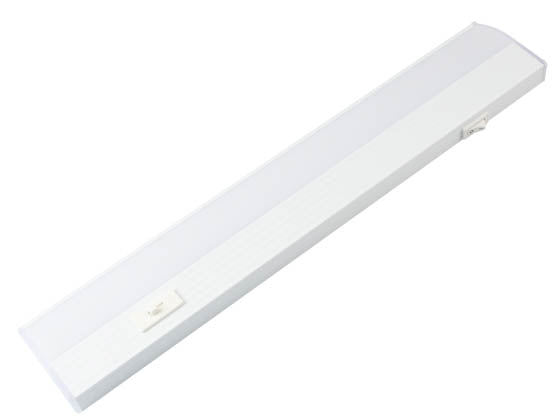 TCP Dimmable 15" 4 Watt White Color Selectable (3000K/4000K/5000K) LED Undercabinet Light Fixture - Power Cord Included