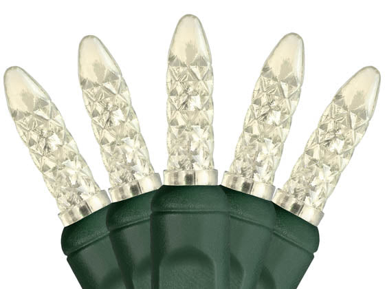 24 Ft. Holiday Green String Lights with M5 Warm White LED Bulbs