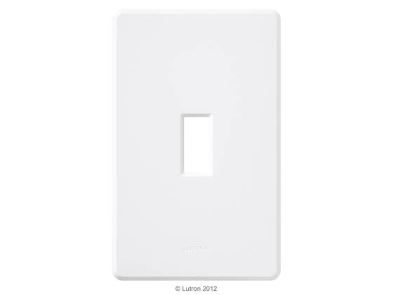 Lutron Fassada Single-Gang Wallplate - White