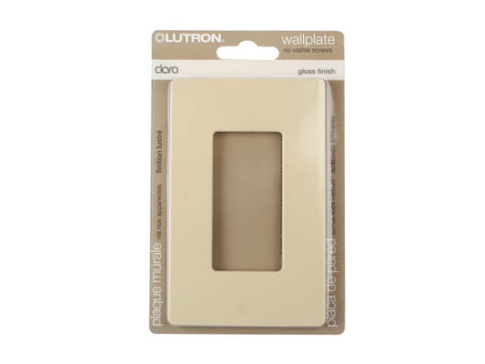 Lutron Claro Screwless Single-Gang Wallplate - Ivory