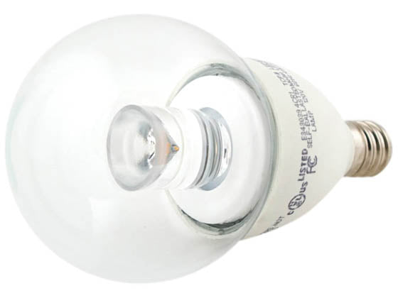 TCP Dimmable 4W 2700K G-16 Globe Clear LED Bulb - E12 Base