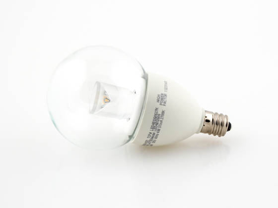 TCP Dimmable 4W 2700K G-16 Globe Clear LED Bulb - E12 Base