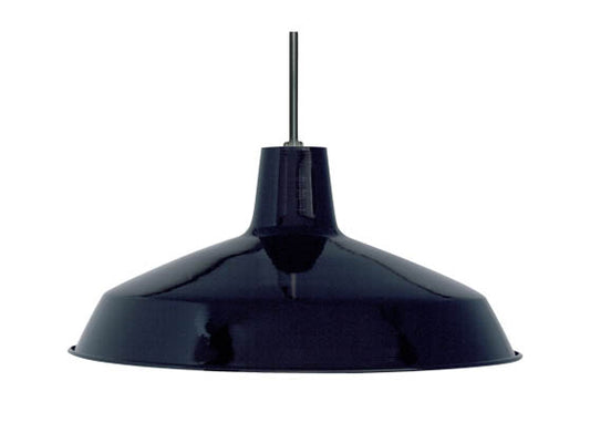 Nuvo 1-Light 16" Black Pendant Light Fixture