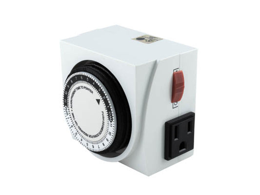 UltraGrow 120V Mechanical Timer - double outlets