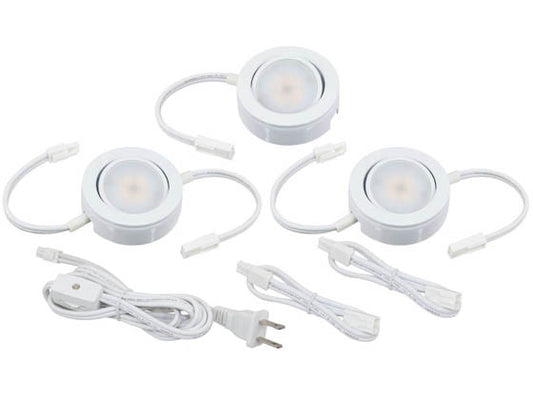 American Lighting 12.9 Watt LED 3-Pack Light Kit With Roll Switch and 6 ft. Power Cord - 120V