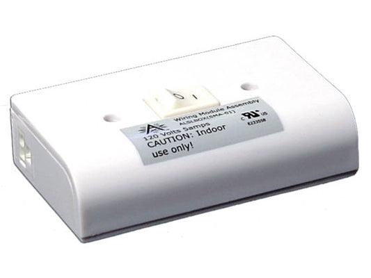 American Lighting Hardwire Box - 120 Volt - For MVP LED Puck Lights - Two Molex Outlets - On/Off Switch
