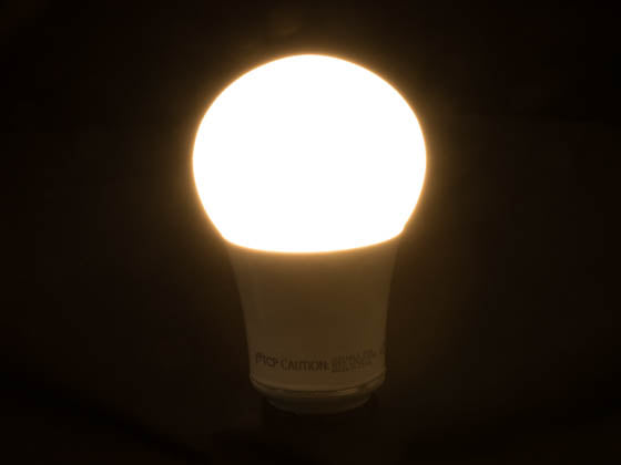 TCP Dimmable 9.5 Watt 3000K A19 LED Bulb - Rated For Wet Locations and Enclosed Fixtures