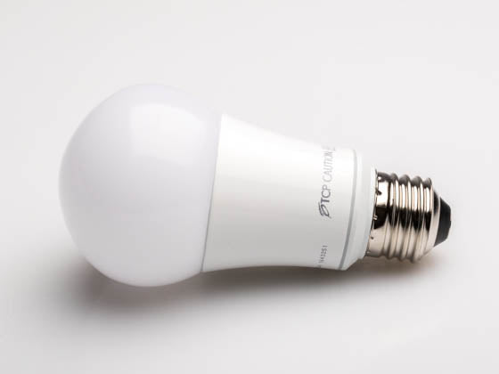 TCP Dimmable 9.5 Watt 3000K A19 LED Bulb - Rated For Wet Locations and Enclosed Fixtures