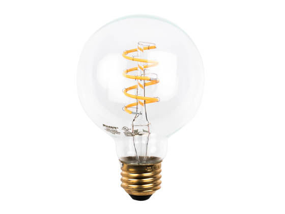 Bulbrite Dimmable 4W 2200K G25 Curved Filament LED Bulb