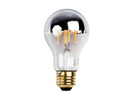 Bulbrite Dimmable 5W 2700K Half Mirror A19 Filament LED Bulb