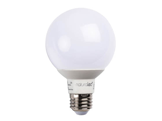 NaturaLED Dimmable 6 Watt 2700K G25 Globe LED Bulb