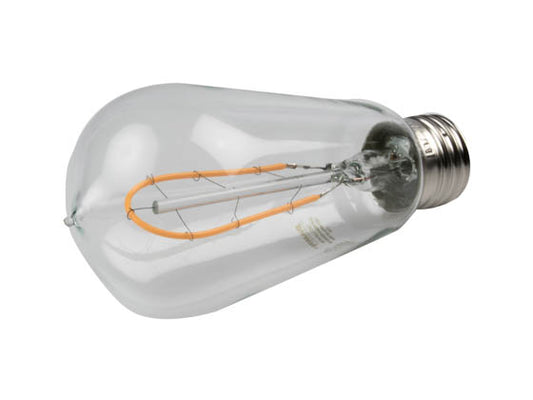 Bulbrite Dimmable 4W 2200K 95 CRI Vintage ST18 Filament LED Bulb