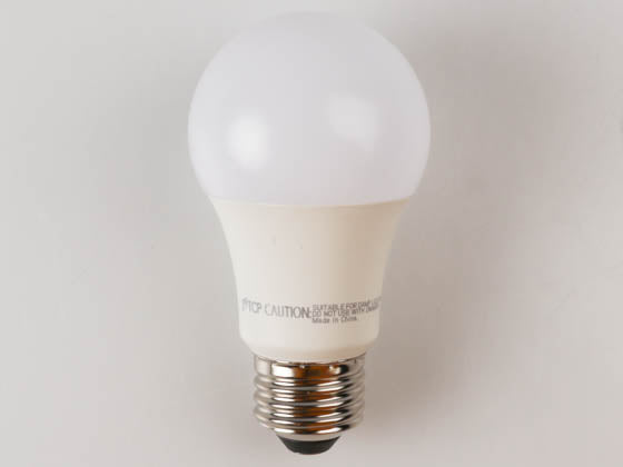 TCP Non-Dimmable 6 Watt 4100K A-19 LED Bulb - Enclosed Rated