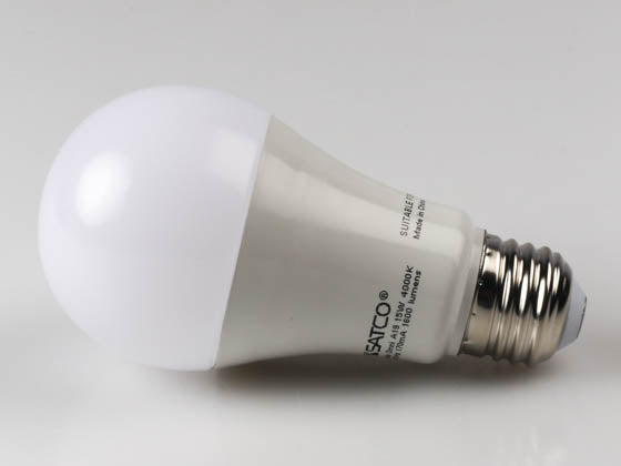 Satco Dimmable 15W 4000K A19 LED Bulb