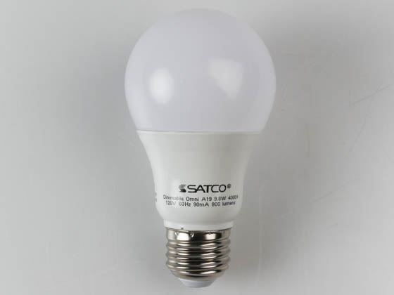 Satco Dimmable 9.8W 4000K A19 LED Bulb