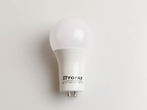 Topaz Dimmable 9.8W 4000K A19 LED Bulb - GU24 Base