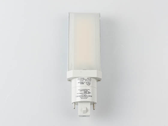 Keystone Non-Dimmable 8W 2 Pin Horizontal 3500K G24d/G24q LED Bulb - Ballast Bypass