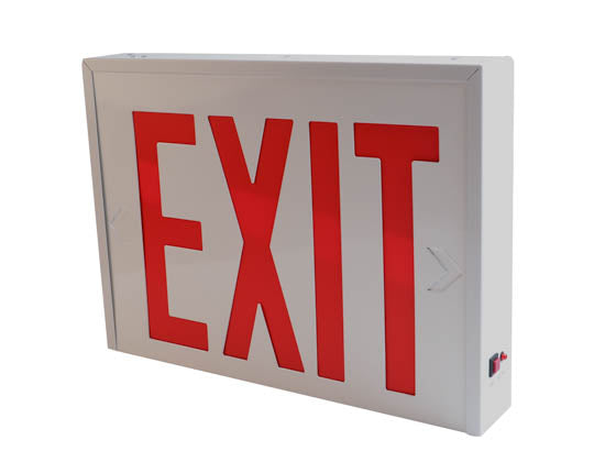 NYC-Approved Universal Steel Exit Sign with Battery Back-up