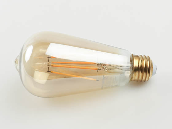 90+ Lighting Dimmable 7W 2200K Vintage ST19 Filament LED Bulb