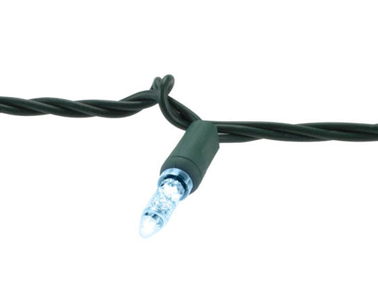 25 Ft. Holiday Green String Lights with M5 Bright White LED Bulbs