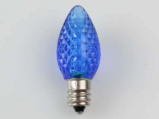 0.5W BlueC7 Holiday LED Bulb with Faceted Lens