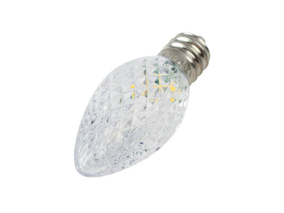 0.5W Warm White C7 Holiday LED Bulb with Faceted Lens