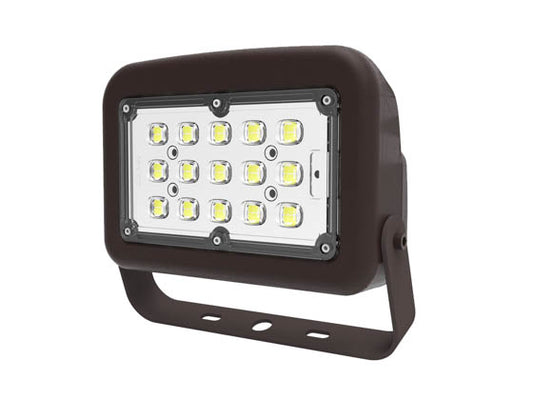 Halco 50 Watt LED Flood Light Fixture With Yoke Mount - Color Selectable - 150 Watt HID Equivalent