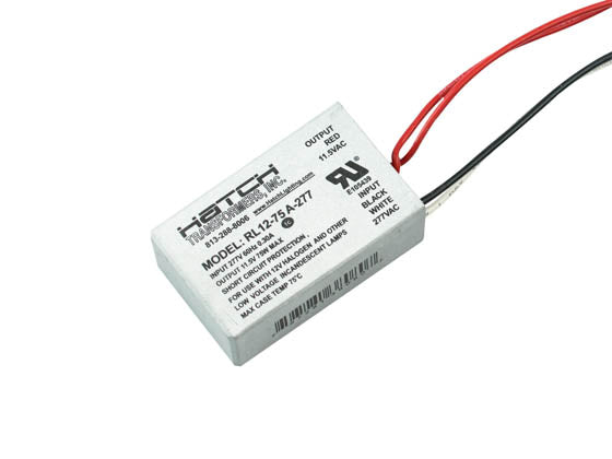 Hatch 277V Step Down To 12V Class 2 Dimmable Transformer 75W