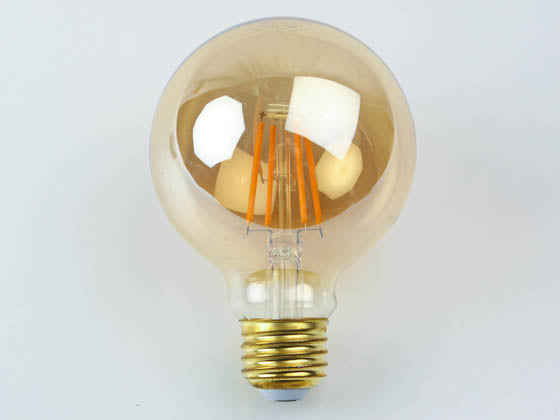 NaturaLED Dimmable 5W 2200K 90 CRI G-25 Vintage Filament LED Bulb and JA8 Compliant