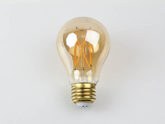 NaturaLED Dimmable 6.5W 2200K 90 CRI A-19 Vintage Filament LED Bulb and JA8 Compliant