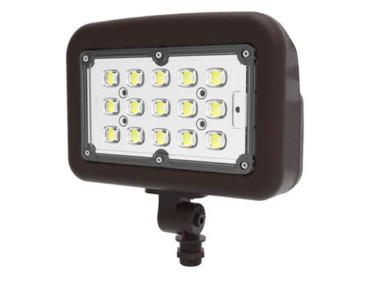Halco 50 Watt LED Flood Light Fixture With 1/2" Threaded Knuckle - Color Selectable - 150 Watt HID Equivalent