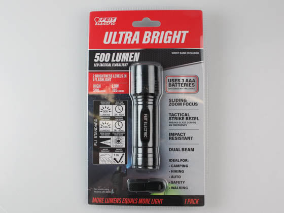 Feit 500 Lumen LED Tactical Flashlight