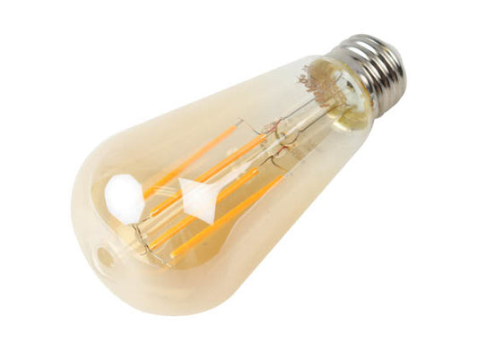 Halco Dimmable 8W 2200K Vintage ST19 Filament LED Bulb