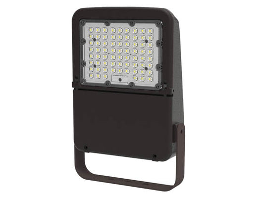 Halco 100 Watt LED Flood Light Fixture With Yoke Mount - Color Selectable - 250 Watt HID Equivalent