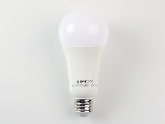 Satco Non-Dimmable 20W 3000K 90 CRI 120-277V A21 LED Bulb