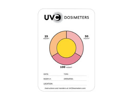 LumiCleanse UVC Dosimeter Measuring Card (Pack of 10)