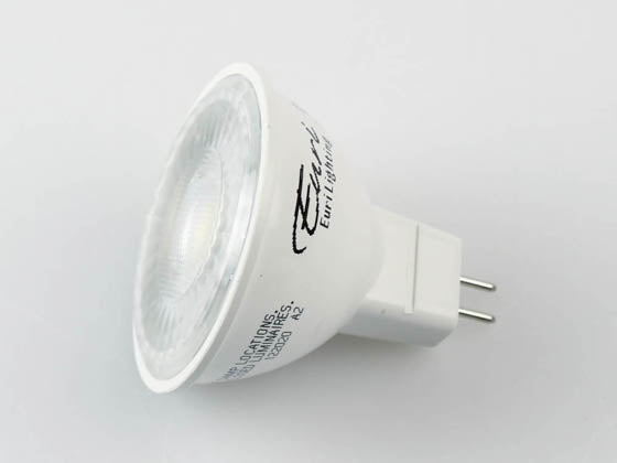 Euri Lighting Dimmable 7W 3000K 40° MR16 LED Bulb - GU5.3 Base